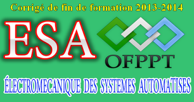 Corrigé de fin de formation ESA 2013-2014