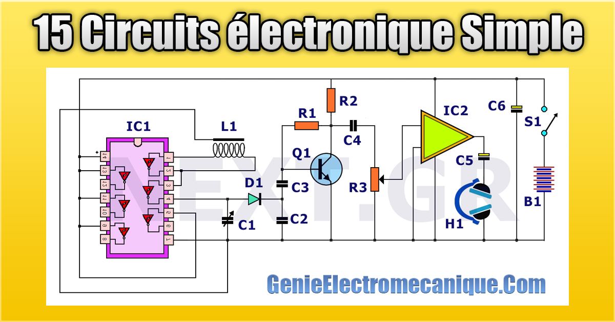 15 Circuits électronique Simple