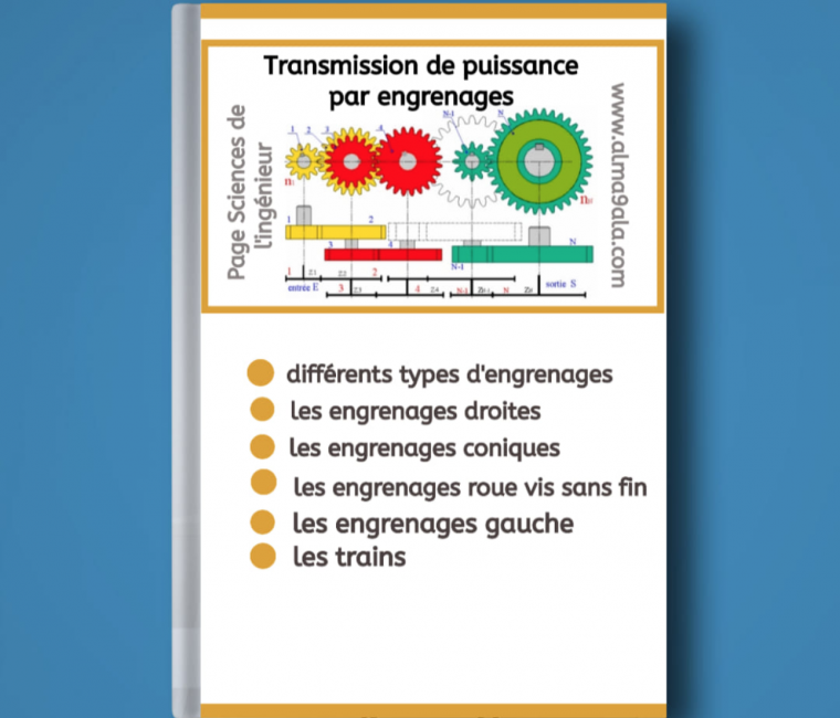 Transmission de puissance par engrenages Transmission de puissance par engrenages