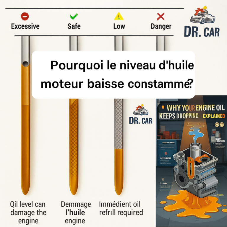 Pourquoi le niveau d’huile moteur baisse-t-il constamment ? Voici les causes les plus fréquentes !