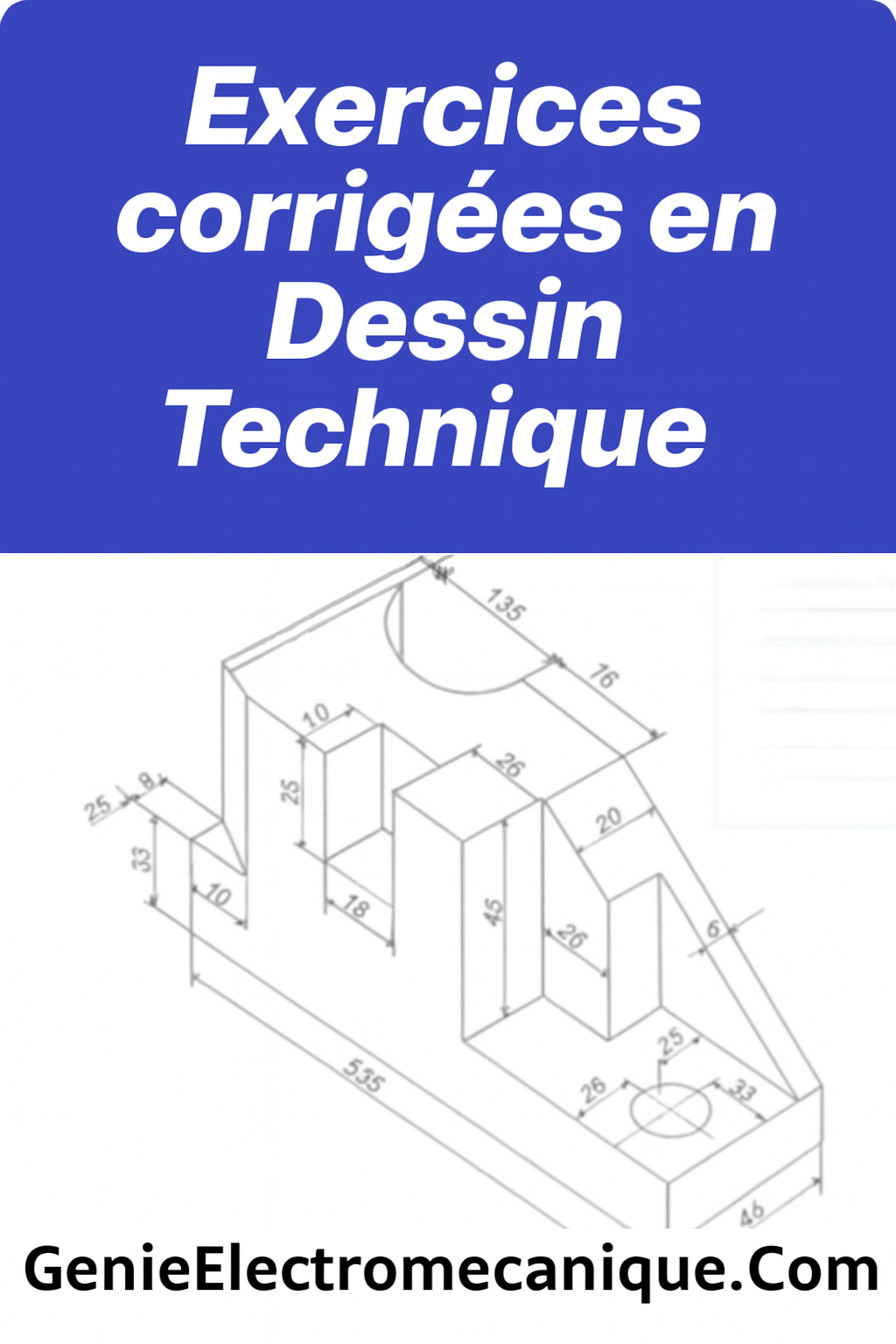 Exercices en dessin industriel