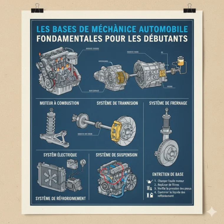 Les bases de la mécanique automobile fondamentales pour les débutants
