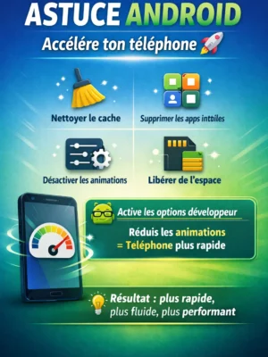 ASTUCE ANDROID — Accélère ton téléphone