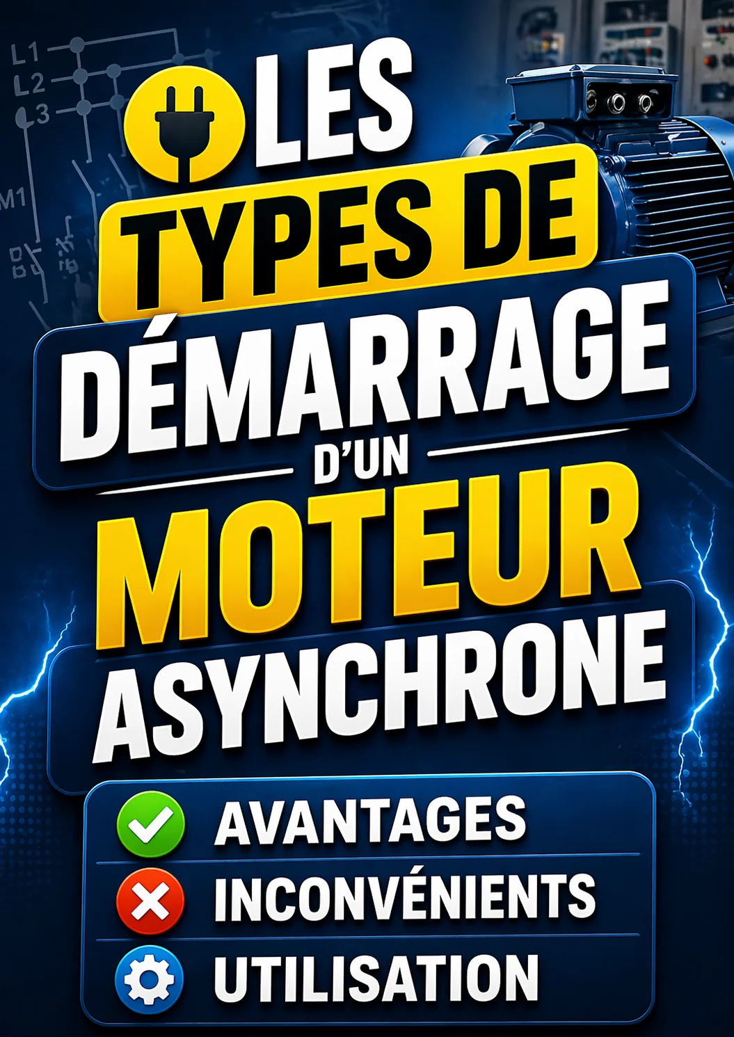 Les types de démarrage d’un moteur asynchrone : Avantages, Inconvénients et Utilisations